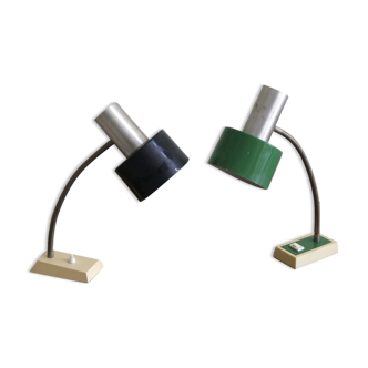 Paire de lampes de bureau, 1970, Italie