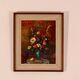 Original Oil on Canvas – “Still Life Vase” – Framed 45 × 54 cm
