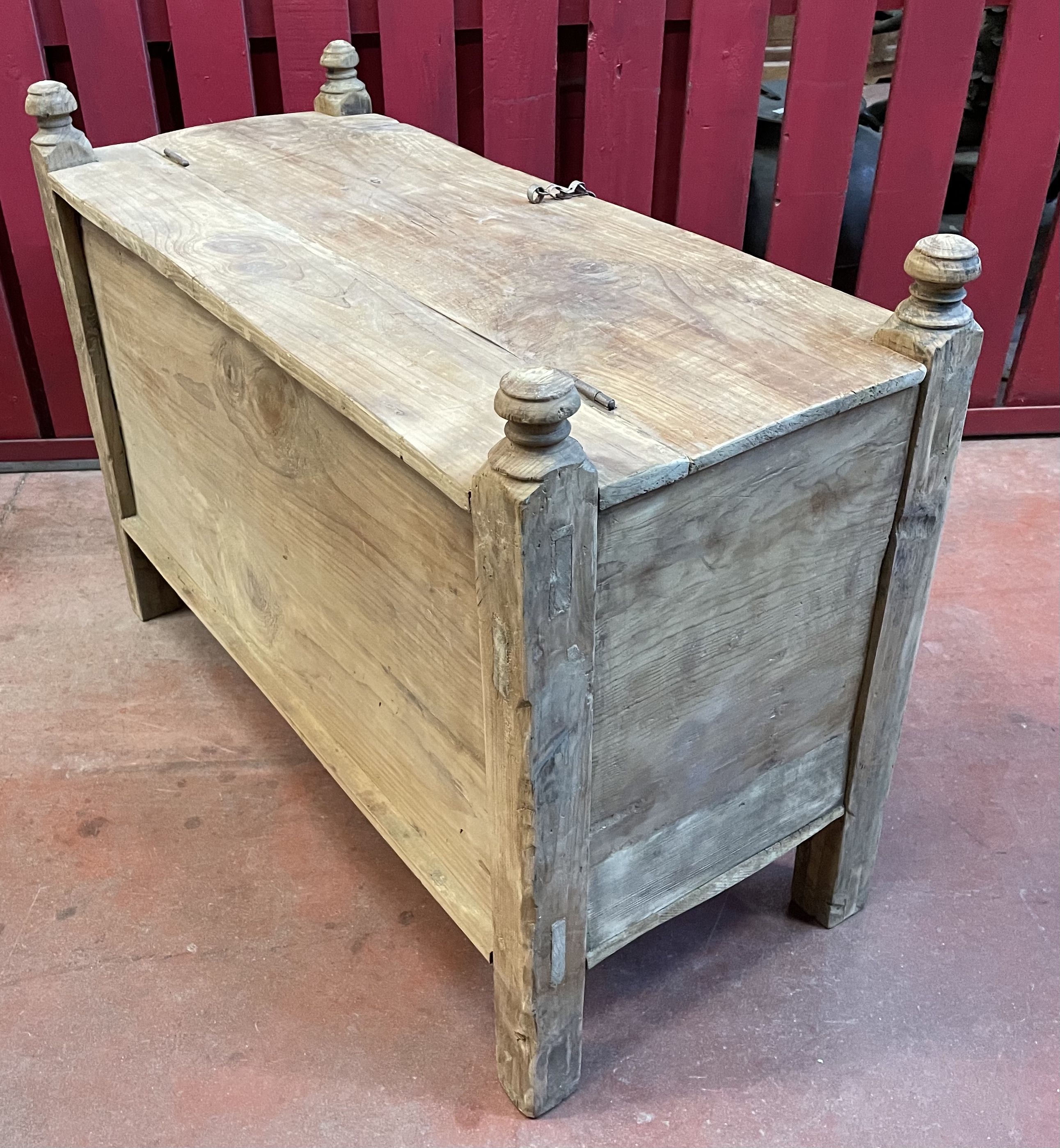 Pakistan, Swat Valley, former Cedar Wood Wedding Chest Fully Carved by Hand