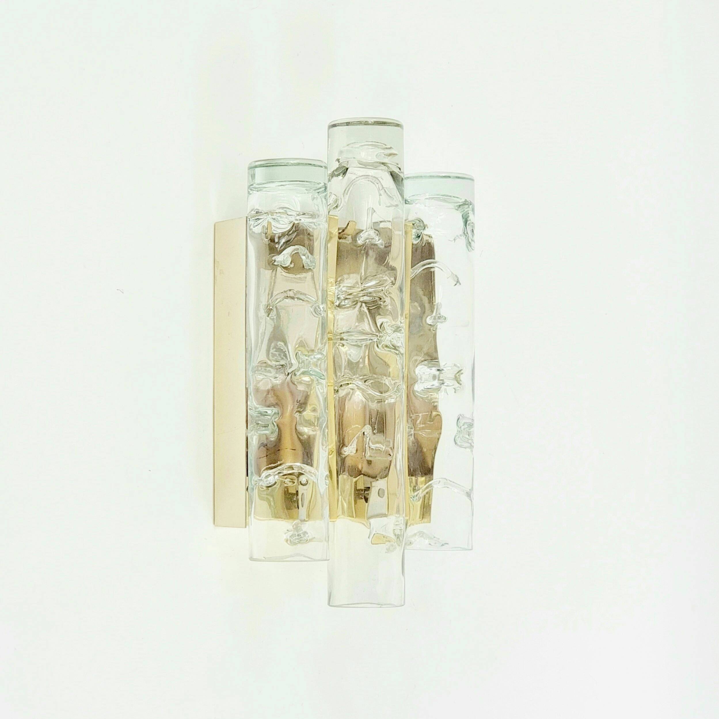 Large Mid-Century Modern Murano Glass Wall Light from Doria, Germany, 1960s