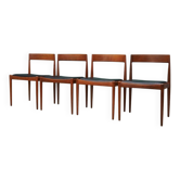 Set of four teak chairs, Danish design, 1970s, designer: Kai Kristiansen, m