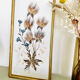 Vintage framing floral feather patterns