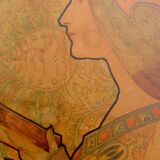 Lithograph by Jane Atche - Woman with a Book