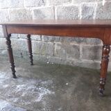 Wooden bistro table, legs turned 125 cm