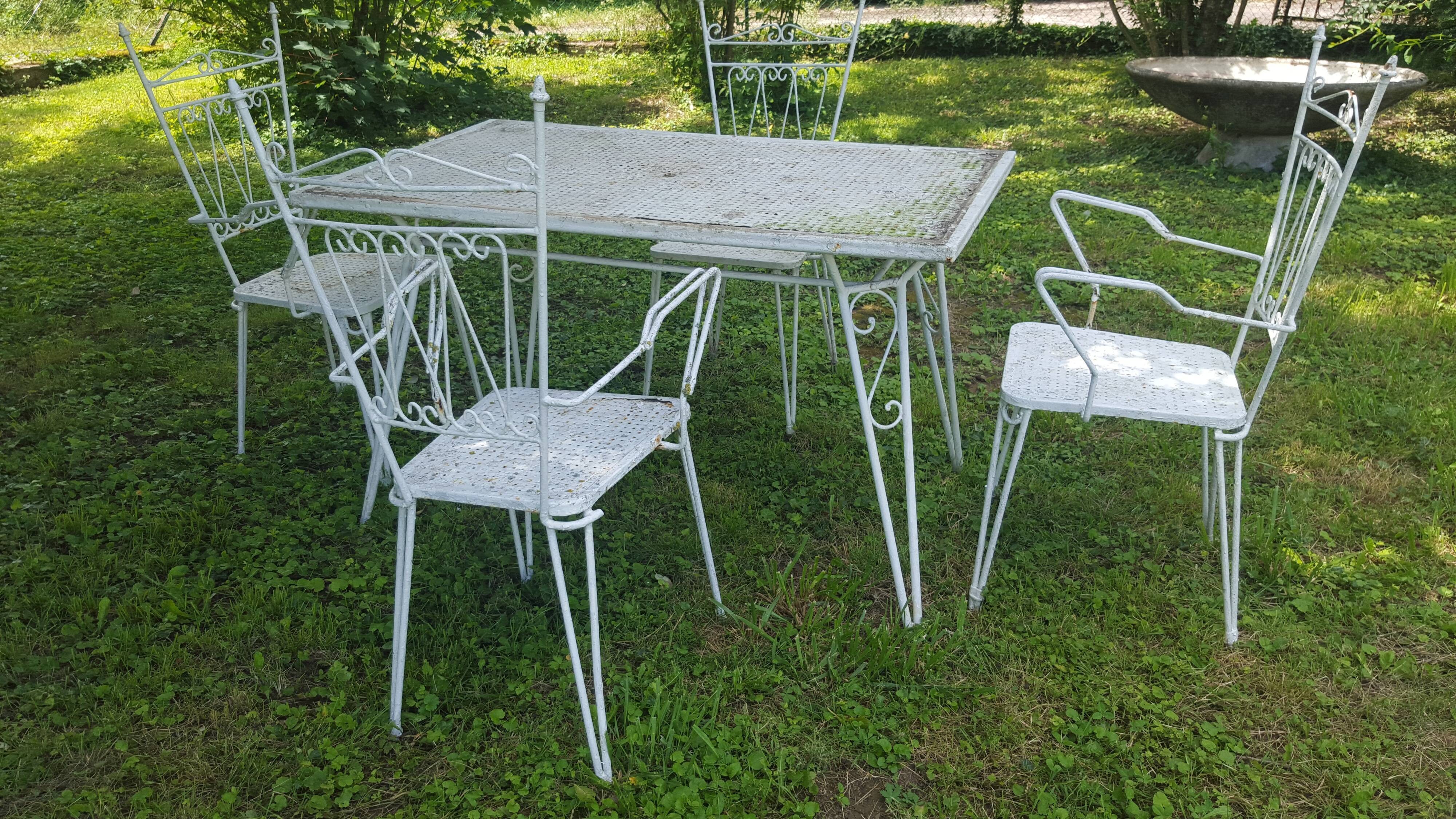 Wrought iron garden furniture 1940/50