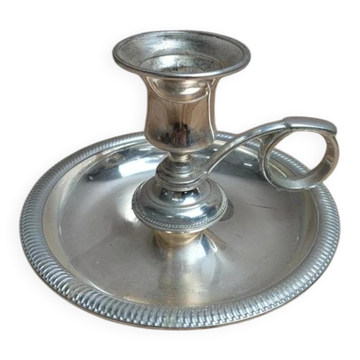 Silver-plated hand candlestick – Rat of the cellar – Vintage