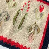 Tapis Rollakan décor de tulipes vintage