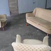 Set couch sofa + 2 chairs 50s 60s vintage