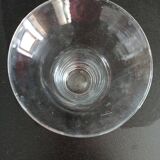 Glass vase with flared edges