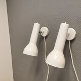 2 wall lamps, Schmidt's lampe design, Denmark early 1980s by Hans Schmidt