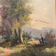Painting, Landscape, Lyon School, mid-20th century