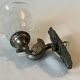 Applique Empire en bronze argent triton cygne et tulipe en pâte de verre italienne 1900 art déco