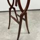Folding table in mahogany in the style of the Vienna Secession.