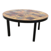 Table basse ronde céramique de Jean Gregorieff