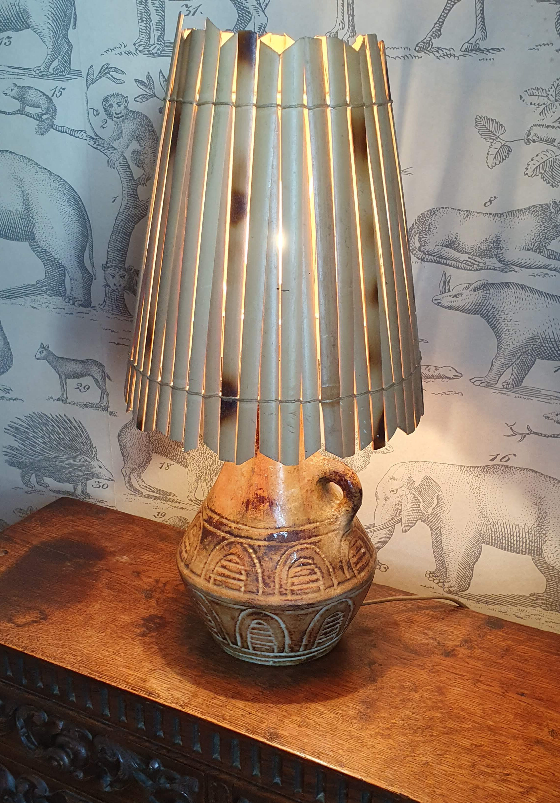 Olivier Pettit Vallauris ceramic lamp