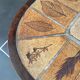 Coffee table Roger Capron ceramic herbarium and vintage wood year 1960
