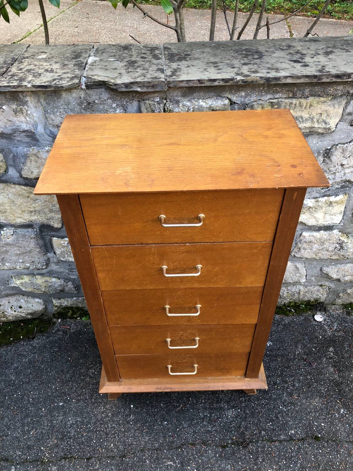 Vintage chiffonier chest of drawers 1950