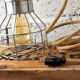 Walking lamp for industrial decoration.