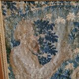 Tapestry, antique gobelin fragment man with dragons, XVIIIth century