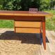 Scandinavian minimalist desk with compass feet