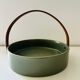 Scandinavian plateau with leather handle
