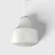 Vintage white opaline glass pendant – 1960s
