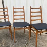 Set of 3 old scandinavian chairs, 60
