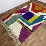 Unique handmade Berber rug 3x2 m