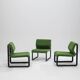 Set of 3 Italian Lounge Chairs by Tecno, Italy, 1980s