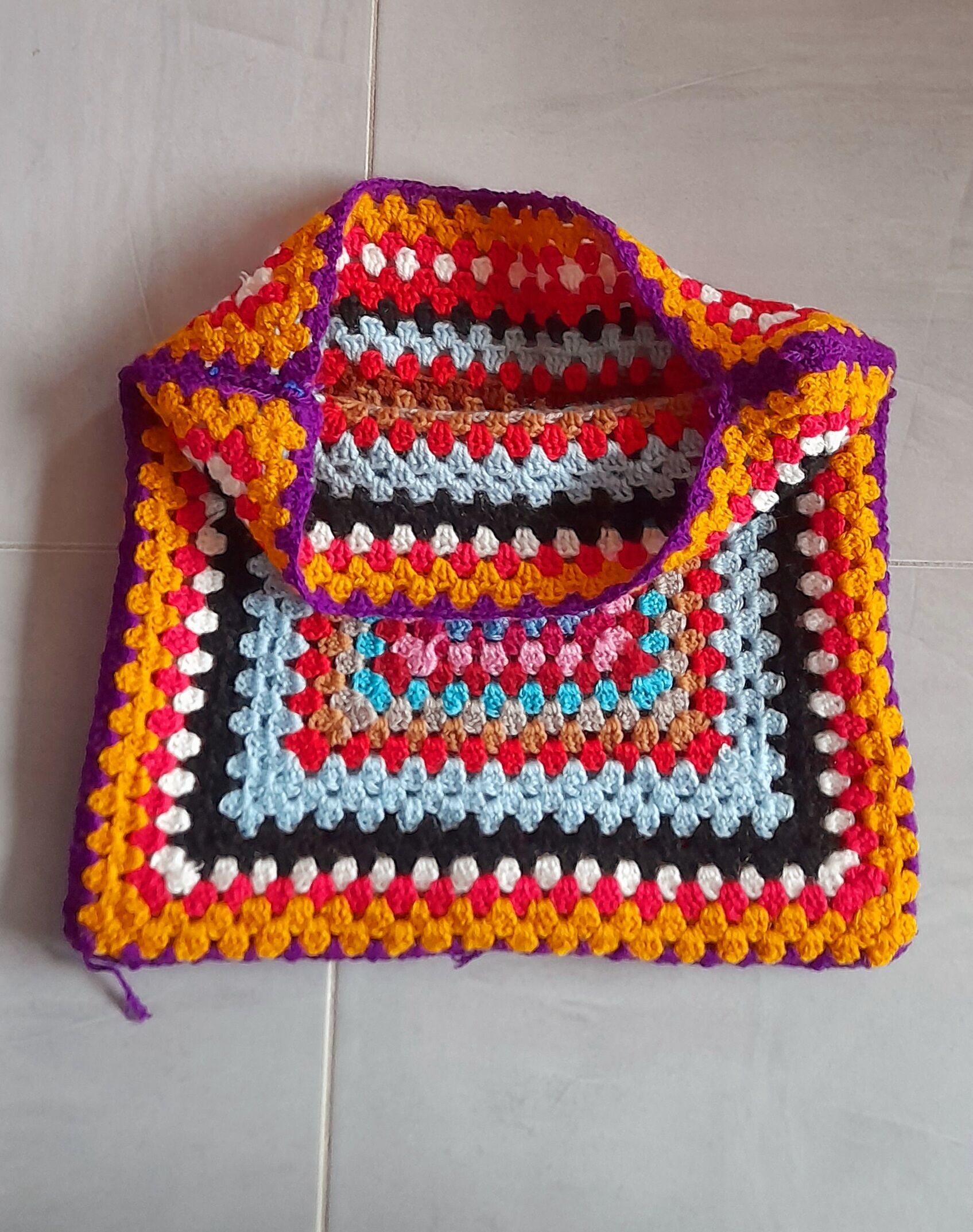 Hook cushion cover 70s