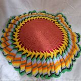 Vintage crochet cushion, 1970