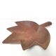 Solid wood basket tray leaf shape