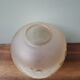 Vintage sandblasted amber glass lamp globe flower pattern hanging lamp