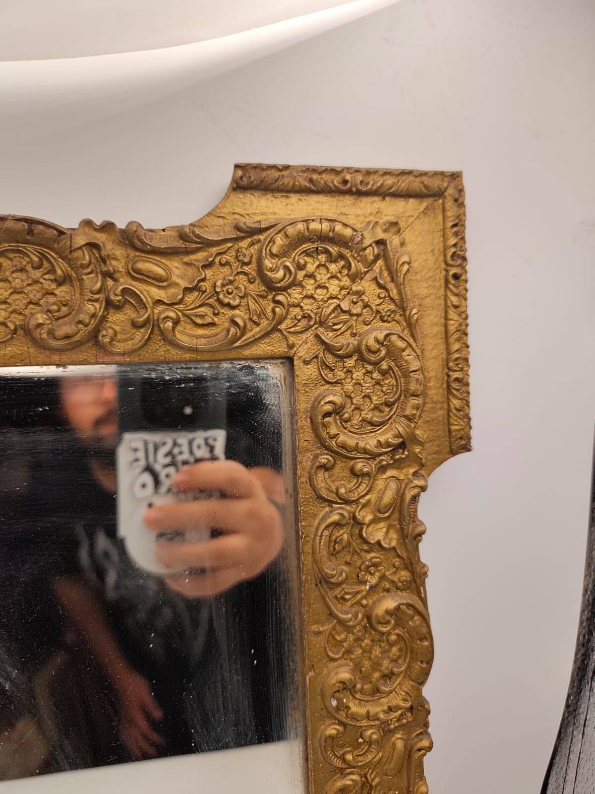 Antique Gilded Wood Mirror | Rococo Frame | Vintage Wall Decor