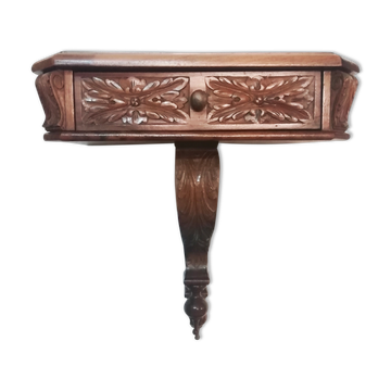 Console en bois sculpté années 1950