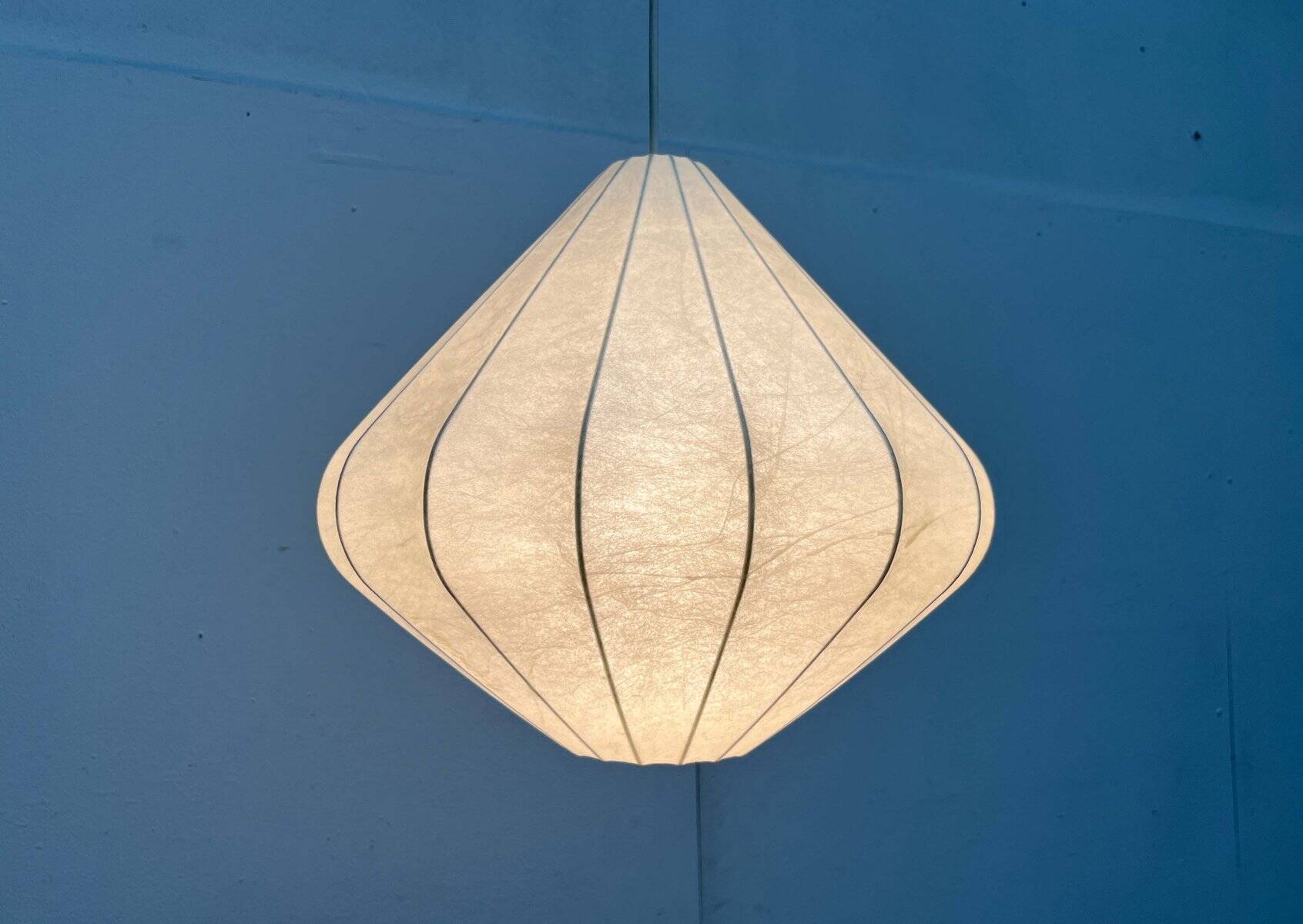 Mid-Century Modern Suspension Cocoon by Friedel Wauer for Goldkant Leuchten, Germany, 1960s