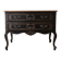 Louis XV black and wood commode