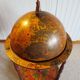 Vintage globe bar cabinet, colonial style, Italy, 1970s