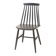 Vintage matt black slatted chair from the 60s