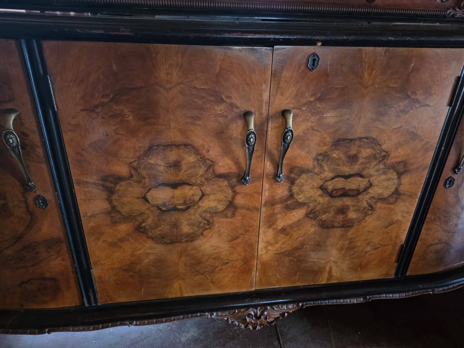Classic Chippendale Dining Room Suite, Italy, Early 20th Century, Walnut