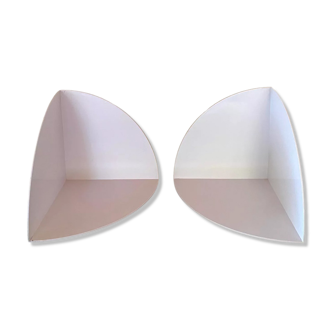Bookends Fermalibro 4909 white by Giotto Stoppino for Kartell