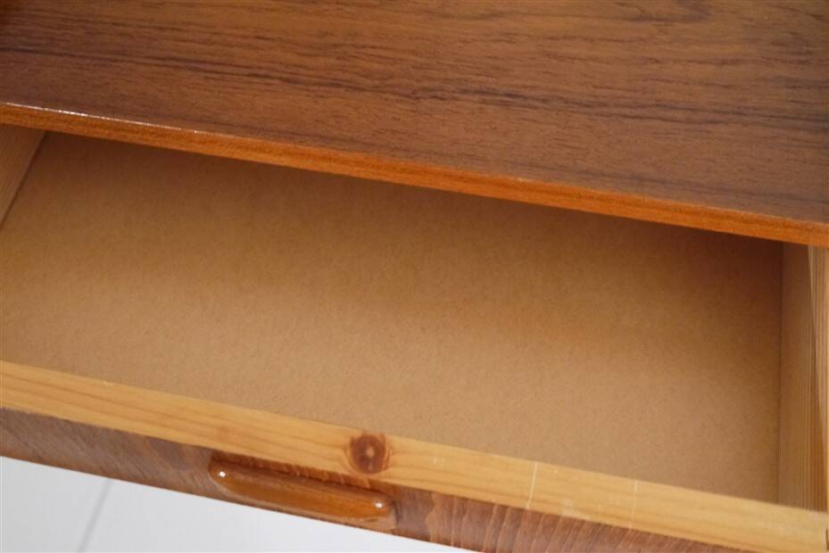 Scandinavian teak wall bedside table 1960