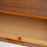Scandinavian teak wall bedside table 1960
