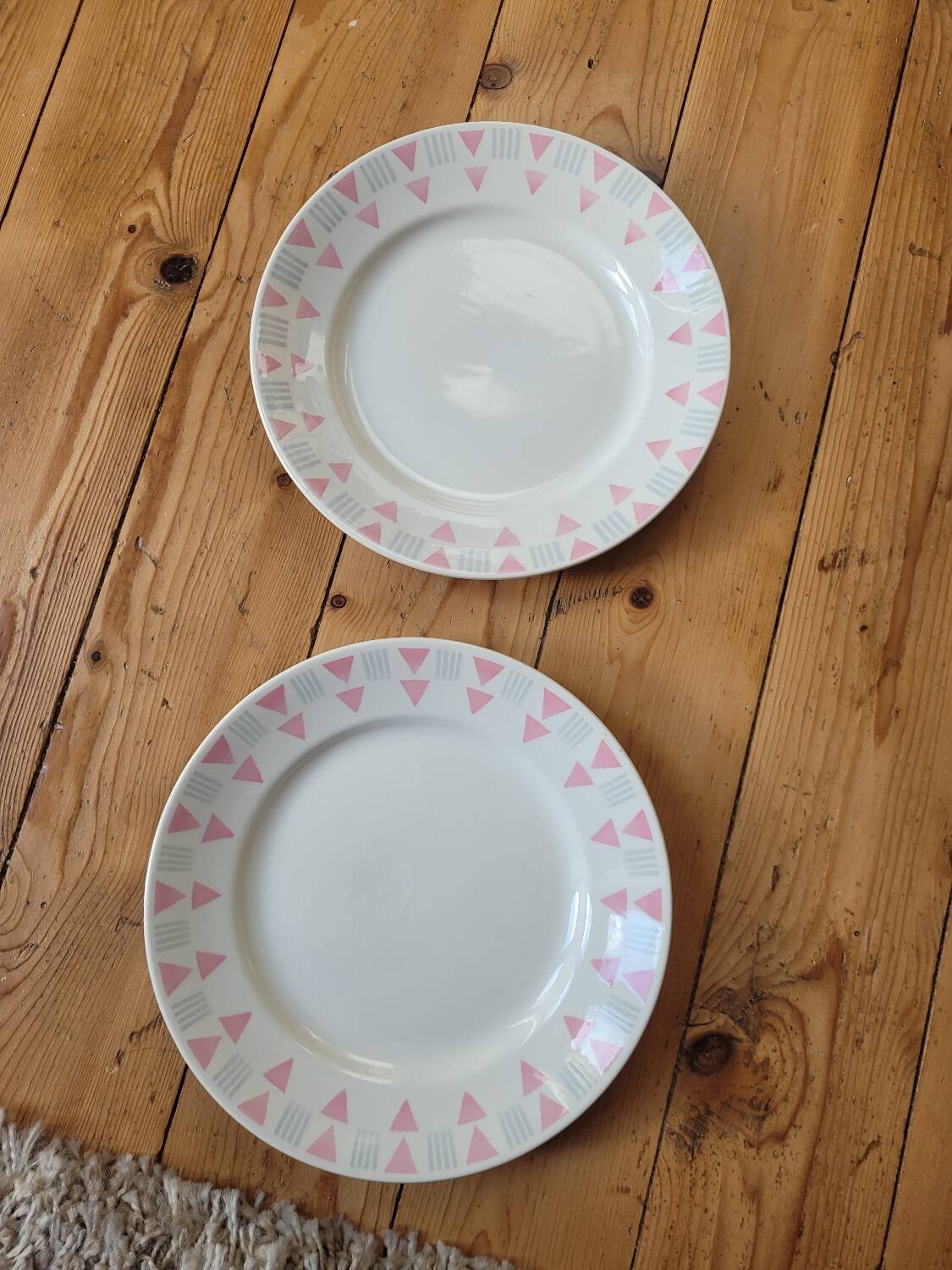 Set of 5 flat plates FB 66 Badonviller