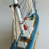 Wooden boat model