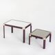 Vintage Regency Style Nesting Tables Attribution Roméo Rega France 70s