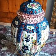 Vase en céramique européen ancien, 19e siècle