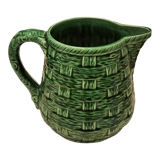 Slurry pitcher digoin sarrreguemines model 7308 green braiding