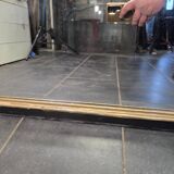 Napoleon III mirror from the 19th century with gold leaf, 190cm H