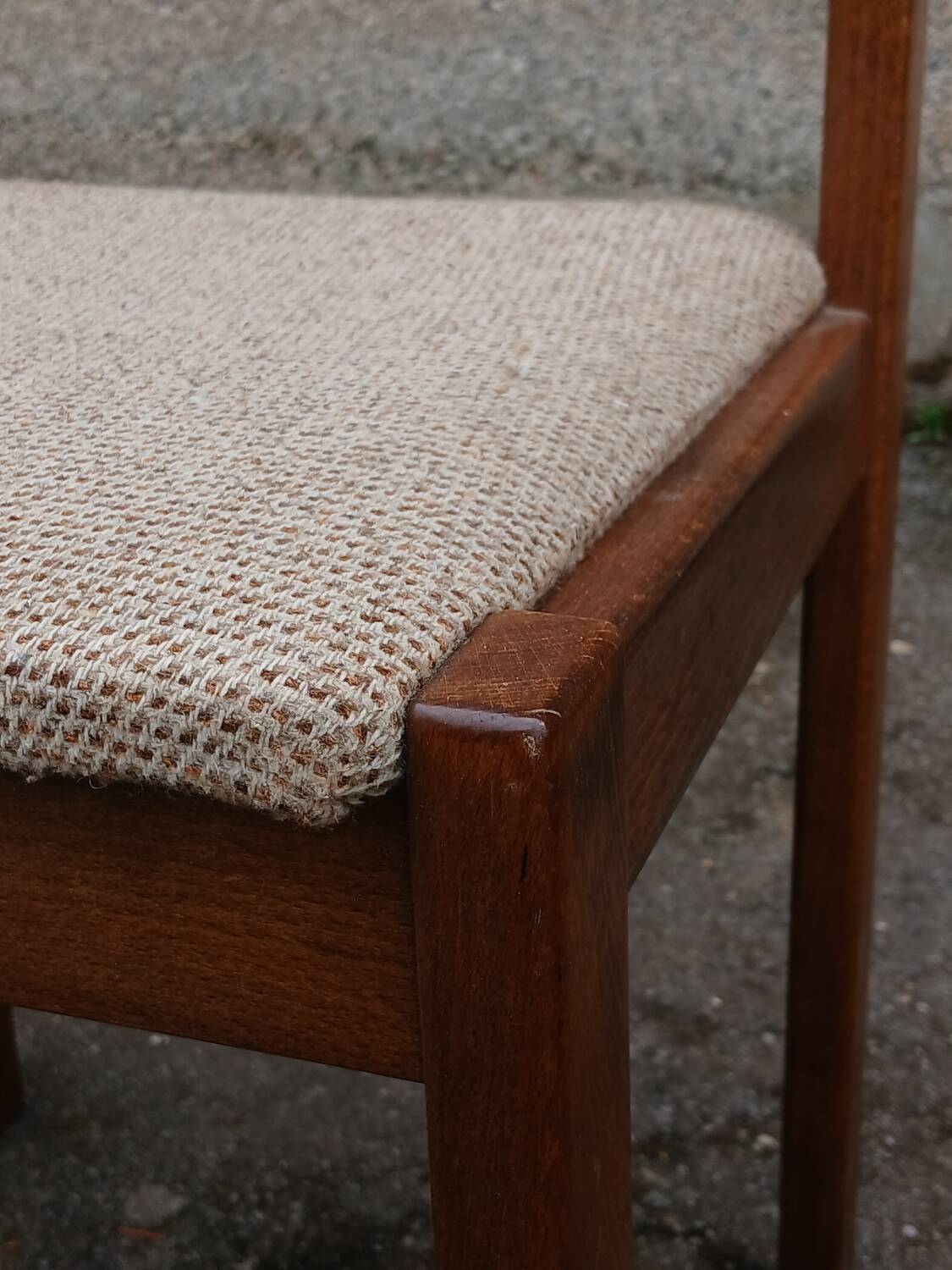 Six Scandinavian beech chairs, 1970s.